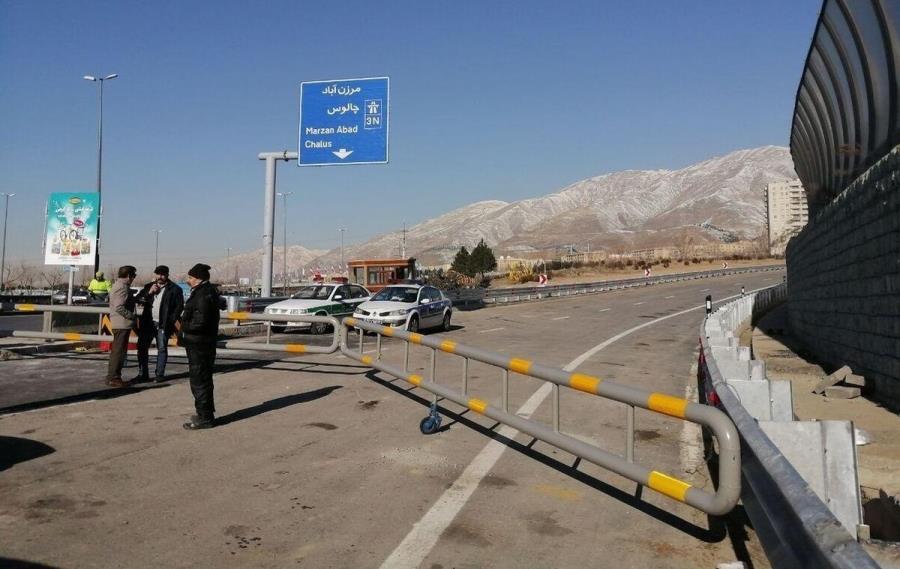 جاده چالوس ۶ روز بسته می‌شود